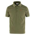 Moška polo majica Fjallraven Crowley Pique - olivna
