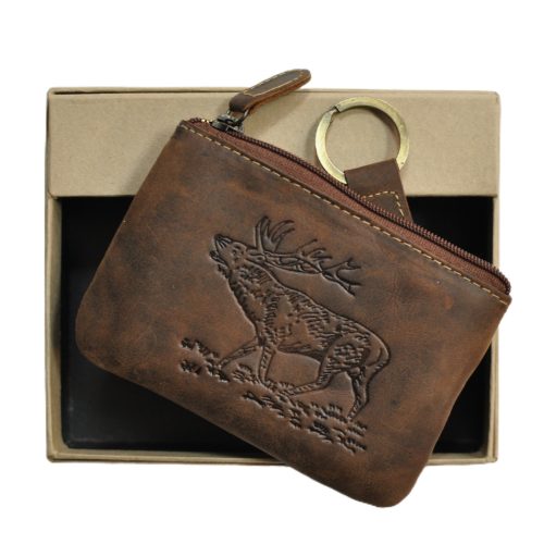 Usnjena denarnica in obesek za ključe Akah - slika 2