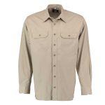Moška srajca OS Trachten z dolgim rokavom - bež, XXL