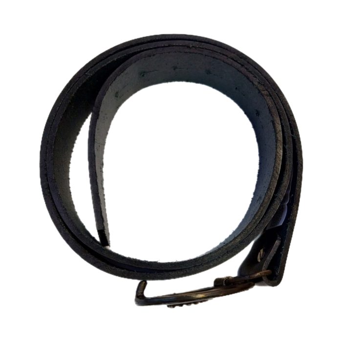 Pas za hlače Usnje Trade - črn - slika 4