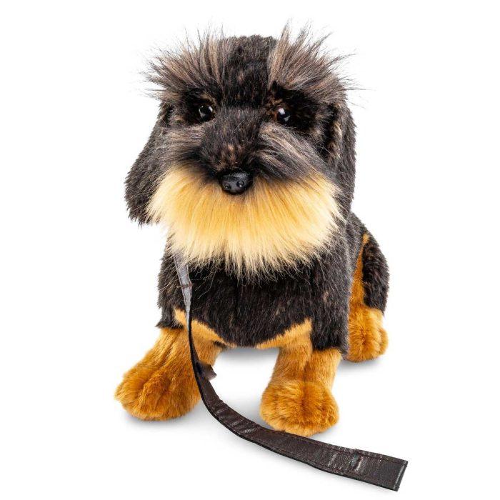 Plišasta žival - resasti jazbečar z ovratnico, 28 cm - slika 3