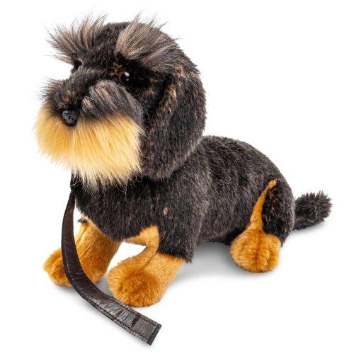 Plišasta žival - resasti jazbečar z ovratnico, 28 cm - slika 2