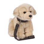 Plišasta žival pes z ovratnico z zvokom pasjega laježa - različne pasme, 19 cm