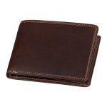 Denarnica Akah Big Five, ležeča - temno rjava