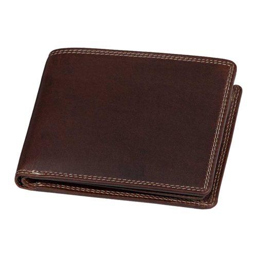 Denarnica Akah Big Five, ležeča - temno rjava