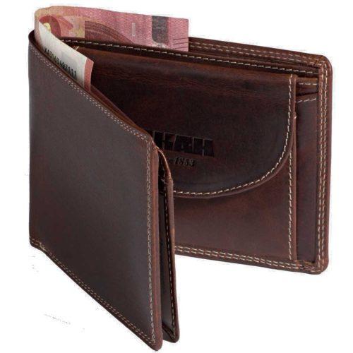 Denarnica Akah Big Five, ležeča - temno rjava - slika 3