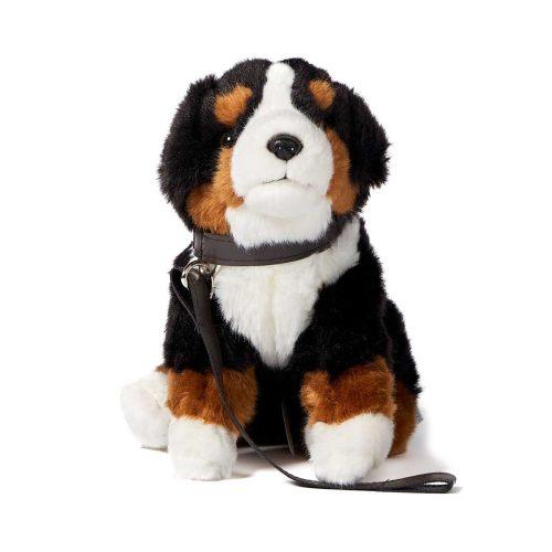 Plišasta žival pes z ovratnico z zvokom pasjega laježa - različne pasme, 19 cm - slika 3