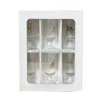 Darilni set Kozap: šest steklenih kozarcev 0,035 L