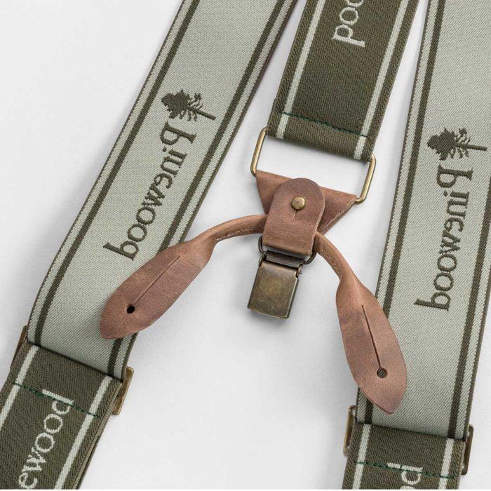 Naramnice Pinewood Logo 2.0 - temno olivne - slika 2