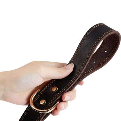 Ovratnica za psa Rypo - usnje - slika 3