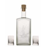 Darilni set Kozap: steklenica 0,5 L in dva kozarca 0,035 L