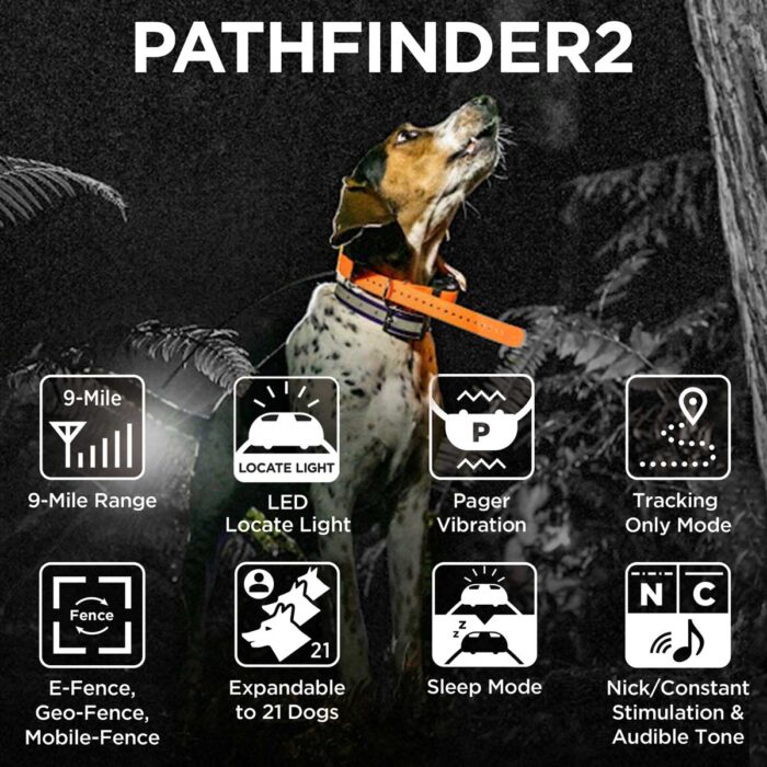Sledilna naprava in električna ovratnica Dogtra Pathfinder 2 - set - slika 7